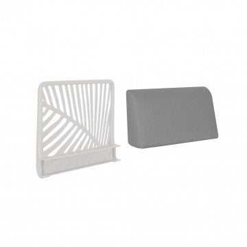 Schienale angolare in polipropilene con cuscino 59x21x43 cm
