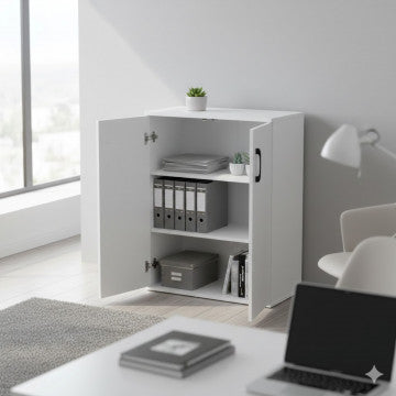 Mobile in legno bianco con dimensioni 60x30x78,5 cm e peso 15,9 kg