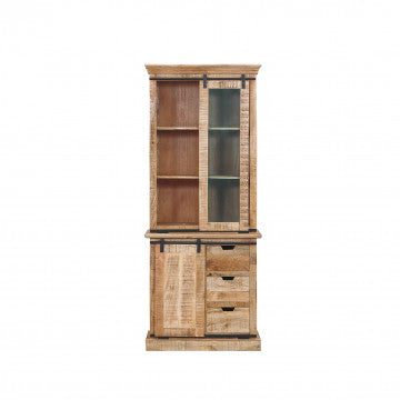 Mobile in legno di mango con 3 ante - 85x50x210 cm