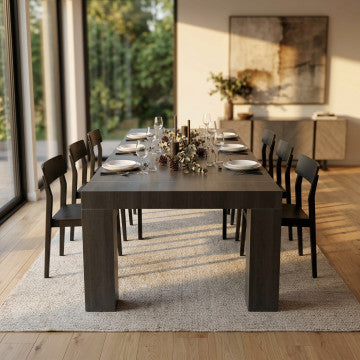 Tavolo consolle antracite effetto legno melamina struttura metallo 90x45x75
