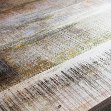 Tavolo legno mango e metallo, 200x100 cm, altezza 77 cm