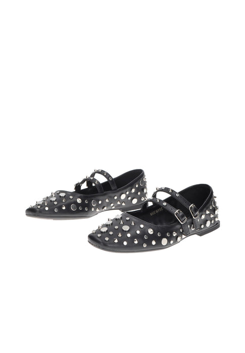 Ballerina EXE Bella In Ecopelle Ultra Flex Chiusura Con Doppie Fibbie Tacco 1 Cm Comfort E Stile