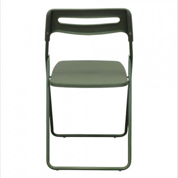 Sedia impilabile in polipropilene - 40x43x78 cm - Verde