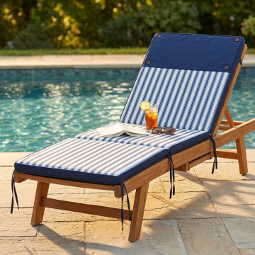 Cuscino rettangolare in poliestere idrorepellente sfoderabile 173x47 cm