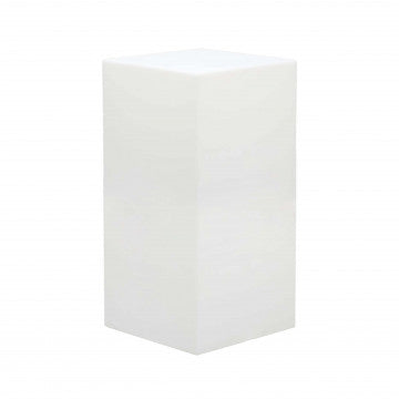 Cubo luminoso 40x40x80 cm in polipropilene con LED RGB e batteria solare