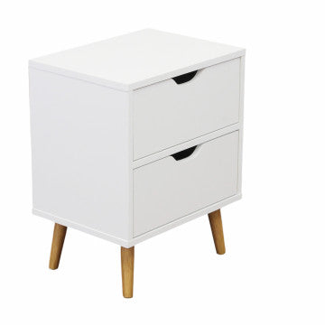 Comodino in legno con struttura massiccia, dimensioni 40x30x50,5 cm