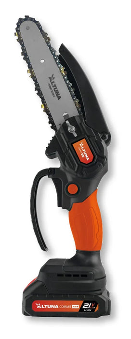 Kit Forbici Potatura + Minisega con 2 Batterie 21V e Asta Telescopica