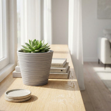 Vaso piccolo in fibra sintetica diametro 31 cm altezza 25,4 cm