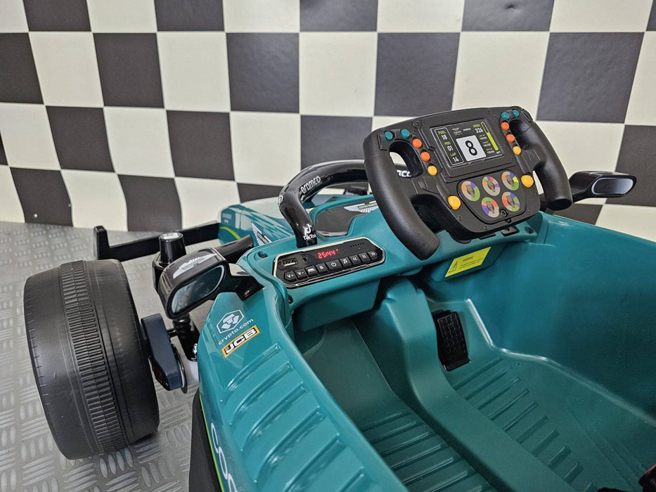 Auto Elettrica per Bambini Aston Martin F1 24 V – Verde