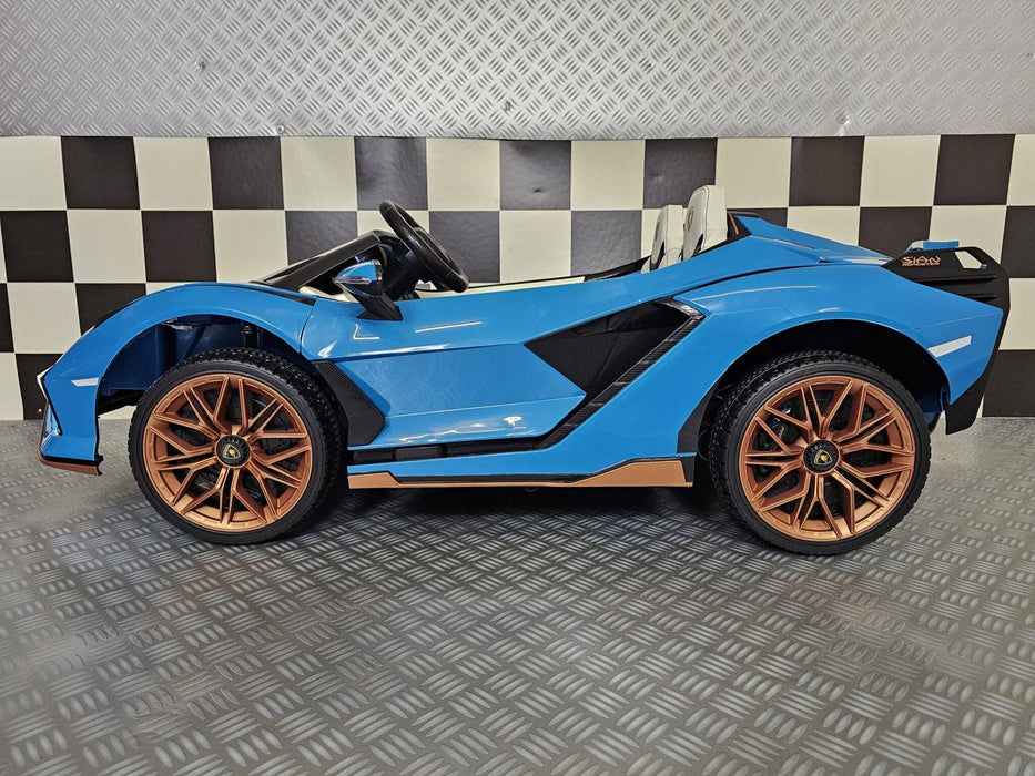 Auto Elettrica per Bambini Lamborghini Sian 24 V – 2 Posti – Blu