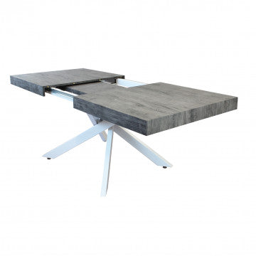 Tavolo allungabile con piano MDF melaminico effetto legno 160/240x90 cm