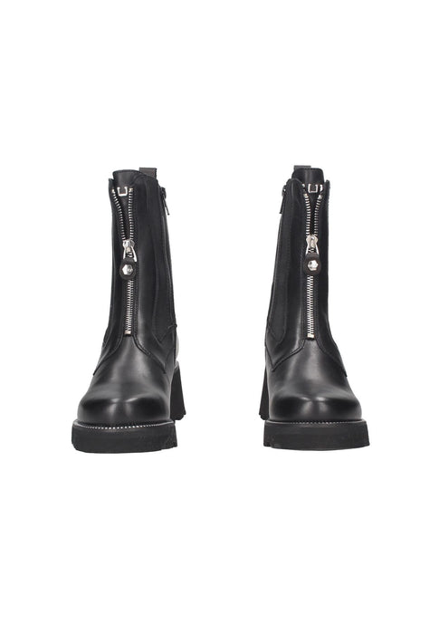 Beatles Grace 3929 Scarpe in Pelle con Chiusura Doppio Elastico e Cerniera Frontale Tacchi 6 cm