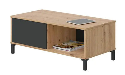 Tavolo Da Caffe Rovere/Antracite 100X50X40H Tavolini da salotto FORES   