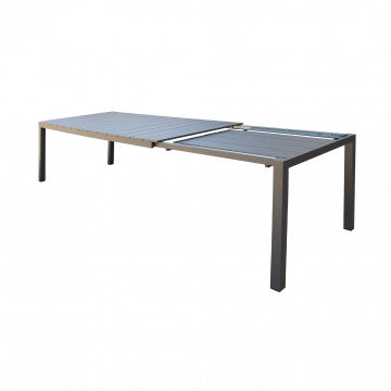 Tavolo alluminio verniciato estensibile 148-214 x 85 cm altezza 75,5