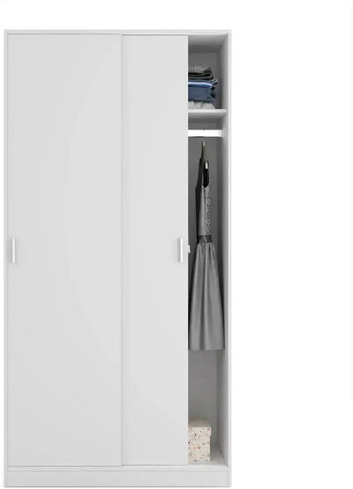 Armadio Elegante Bianco con 2 Ante Scorrevoli: Stile e Funzionalità Armadi FORES   