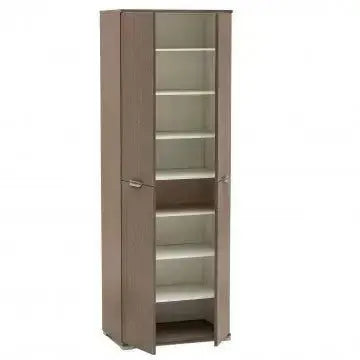 Armadio 4 Ante Rovere Grigio, cm 60x38x174 Armadi Hobby Shop Solution   