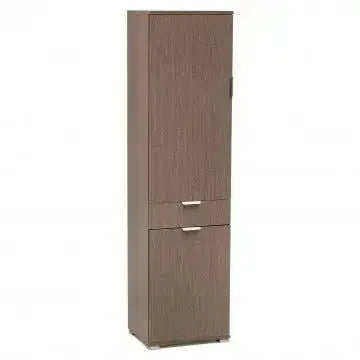 Armadio Rovere Grigio con 2 Ante e 1 Cassetto, cm 45x38x174 Armadi Hobby Shop Solution   