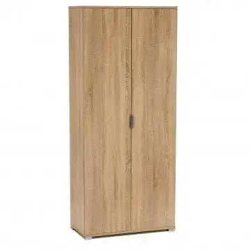 Armadio a Due Ante 180 Naturale: Spazio Organizzativo Classico, cm 75x38x174 Armadi Hobby Shop Solution   