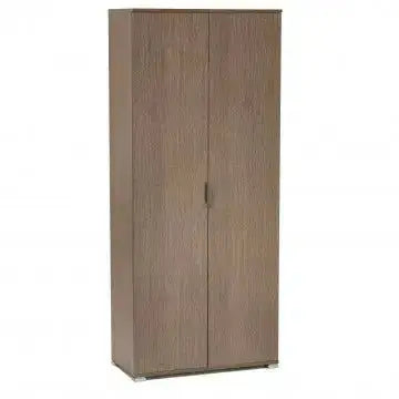 Armadio a Due Ante 180 Rovere Grigio cm 75x38x174 Armadi Hobby Shop Solution   