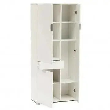 Armadio con 3 Ante e 1 Cassetto Bianco, cm 75x38x174 Armadi Hobby Shop Solution   