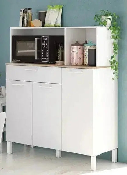 Armadio Cucina a 3 Ante in Bianco Canadian - Funzionalità e Stile Nordico Armadi FORES   