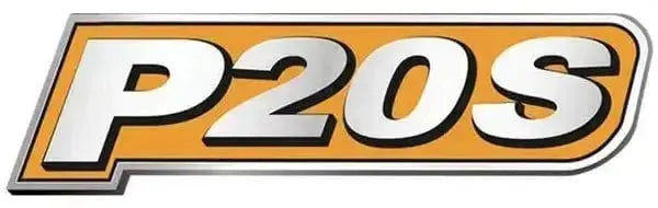 Logo P20S del sistema a batteria INGCO, compatibile con l'aspirapolvere 20V per prestazioni elevate nella pulizia della casa.