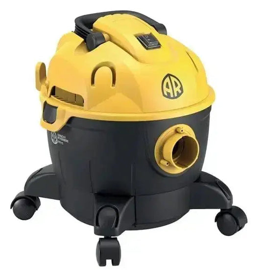 Aspiratutto Annovi Reverberi 15L 1200W per liquidi e polveri con fusto in plastica resistente e tubo flessibile, ideale per uso domestico e officina