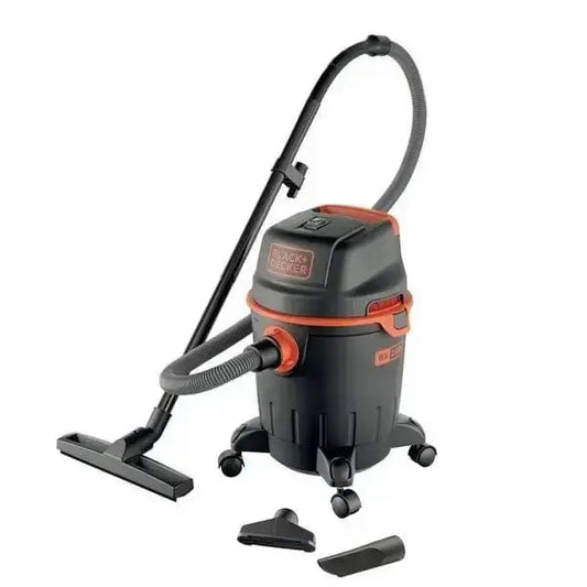 Aspiratutto Black&Decker 20L 1200W per solidi e liquidi con accessori inclusi, ideale per uso domestico e hobbistico su Hobby Shop Solution.