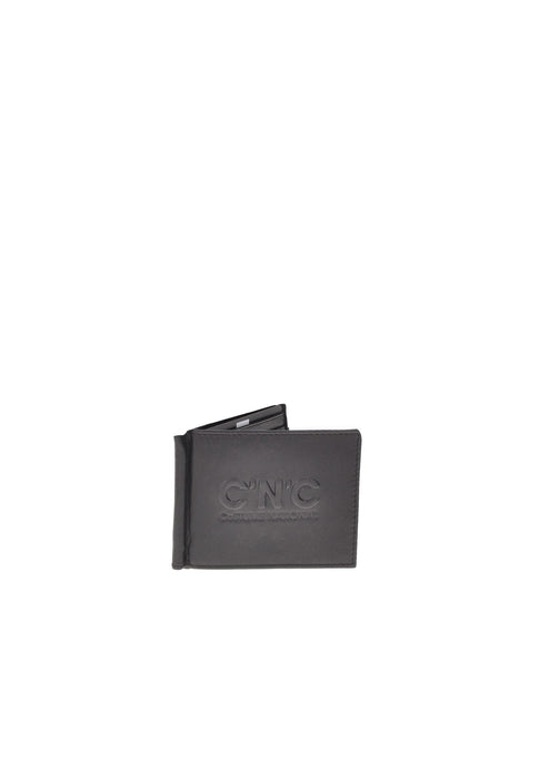 Portafoglio Herman In Pelle Con Doppio Scomparto Porta Carte E Clip Per Banconote Di CNC Costume National