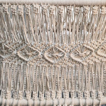 Amaca realizzata in cotone con struttura in legno di acacia