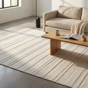 Tappeto in lana e cotone avorio 120 x 180 cm peso 3,2 kg