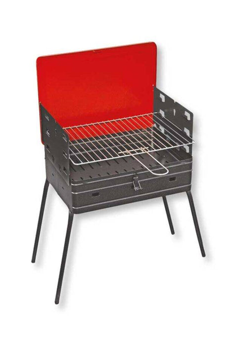 Barbecue a Valigetta 40x30x72h - Leggero, Portatile, Griglia Regolabile