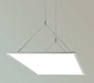 Kit cavetti sospensione pannelli LED 600x600, supporti e cavetti in metallo per installazione a soffitto, illuminazione moderna e funzionale