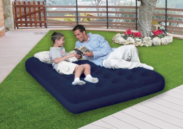 Materasso Gonfiabile Matrimoniale - 191x137 cm, Floccato, Resistente