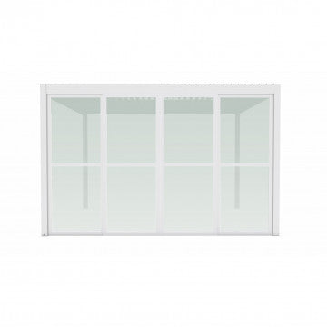 Laterale policarbonato per pergola bioclimatica 370x238 cm bianco