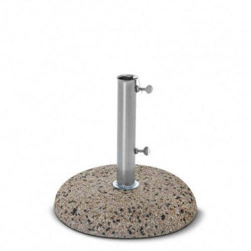 Base ombrellone graniglia cemento acciaio tubo Ø 38 mm peso 15 kg