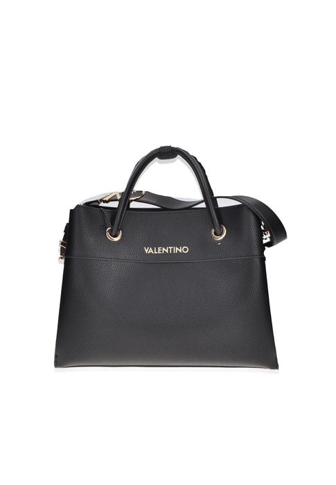Shopping Alexia In Ecopelle Con Logo Minimal Sul Frontale Valentino Bags Misure 27x35x14 Cm Tracolla Rimovibile