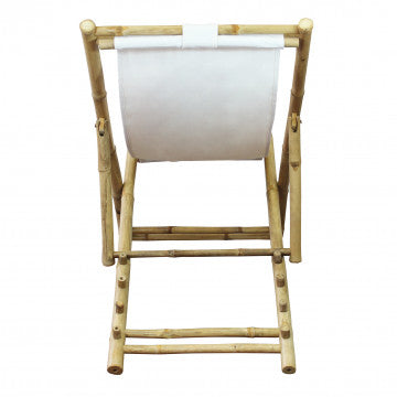 Sdraio dondolo in bamboo con cuscino 117x60x68 cm peso 6 kg