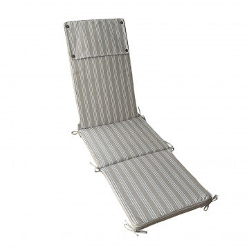 Cuscino sfoderabile righe poliestere idrorepellente 49x175 cm