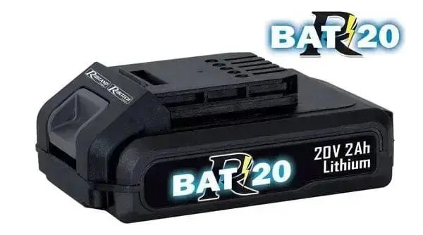 Batteria Li-ion 2Ah 20V con protezione sovratensioni e indicatore di carica. Ideale per utensili elettrici come trapani avvitatori.