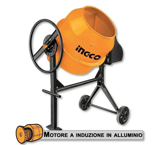 Betoniera elettrica 180LT 0,8KW Attrezzi per muratura Hobby Shop Solution   