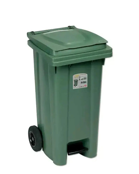 Bidone raccolta differenziata con pedale LT.120 diversi colori Cestini rifiuti/portaimmondizia Hobby Shop Solution verde  