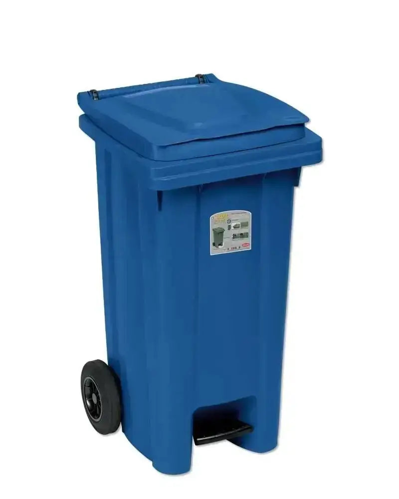 Bidone raccolta differenziata con pedale LT.120 diversi colori Cestini rifiuti/portaimmondizia Hobby Shop Solution blu  