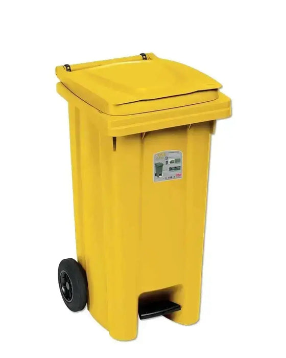 Bidone raccolta differenziata con pedale LT.120 diversi colori Cestini rifiuti/portaimmondizia Hobby Shop Solution giallo  