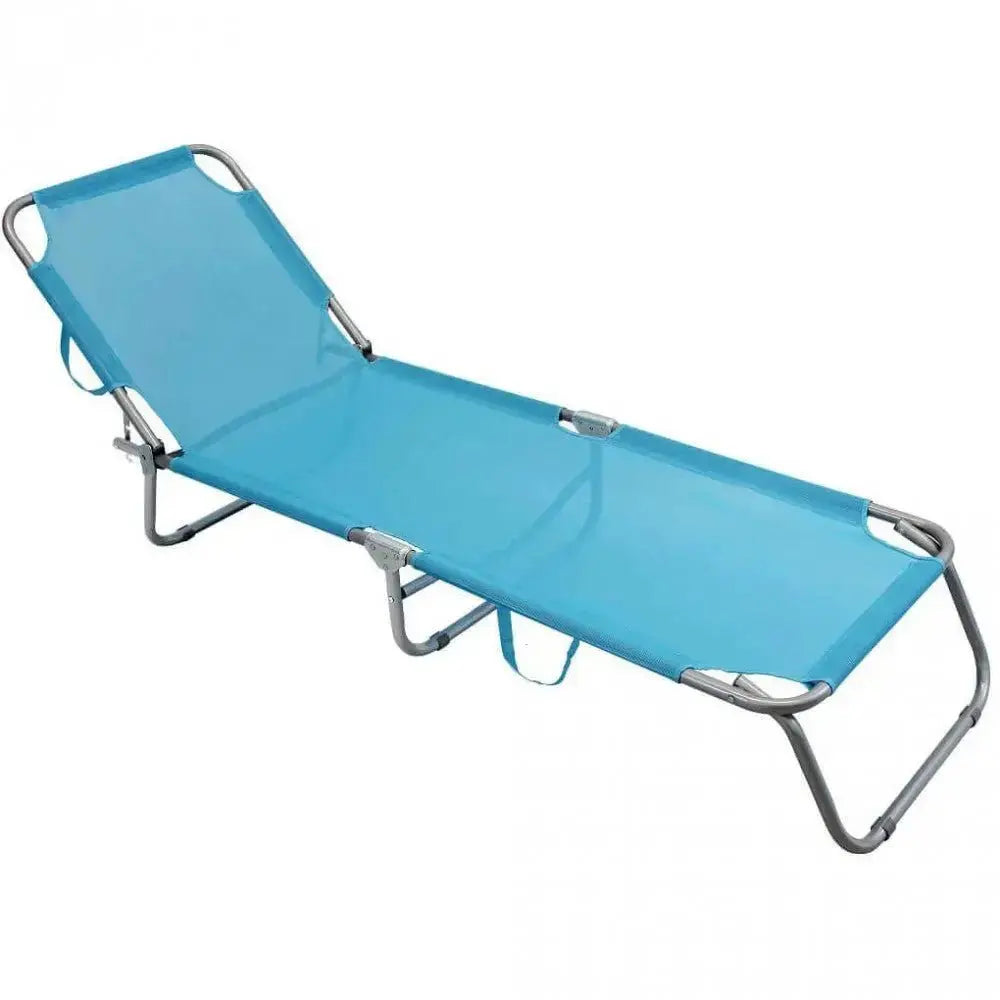Brandina Rimini Plus Textilene Blu (188x55x24,5 cm) Sdraio da giardino Hobby Shop Solution   