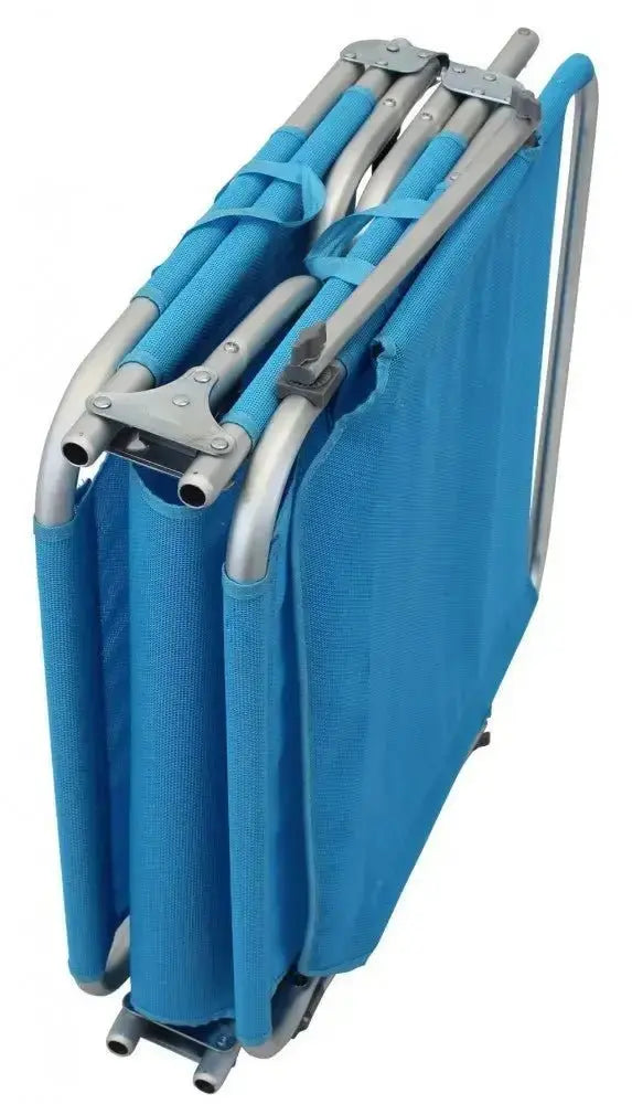 Brandina Sofia Textilene con Tettuccio Azzurro - Dimensioni: cm 190 x 58 x 25 h Sdraio da giardino Hobby Shop Solution   