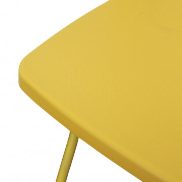Sedia in polipropilene impilabile colore giallo 40x43x78 cm peso 3,25 kg