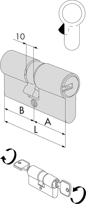 Cilindro di Sicurezza Europeo 'AsixP8'