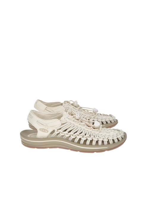 Sandalo KEEN Uneek In Camoscio E Tessuto Con Chiusura Coulisse E Cinturino Al Tallone Sottopiede In Pelle Suola Gomma