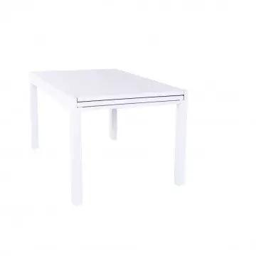 Table extensible Hawaii en aluminium blanc - 135/270 x 90
